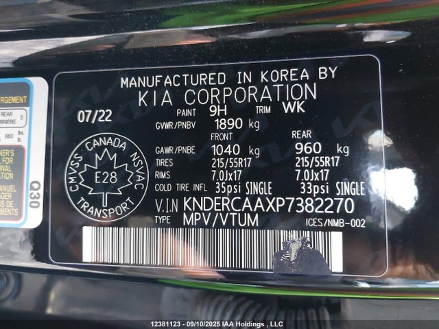 KIA nu 2023 KNDERCAAXP7382270 Image 9