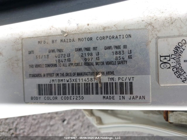 JM1BM1W3XE1145875 Mazda py