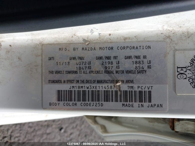 JM1BM1W3XE1145875 Mazda py