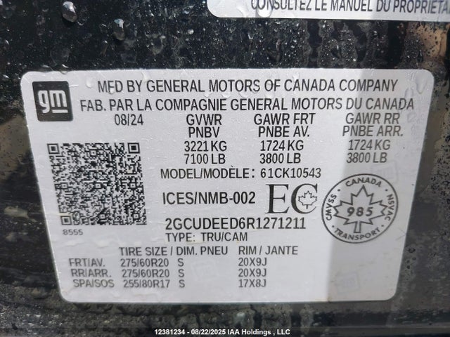 2GCUDEED6R1271211 Chevrolet l84