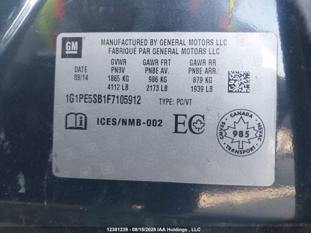 1G1PE5SB1F7105912 Chevrolet LUV