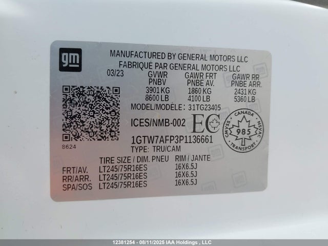 1GTW7AFP3P1136661 GMC lv1