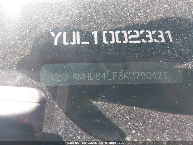 KMHD84LF3KU790421 Hyundai mpi nu