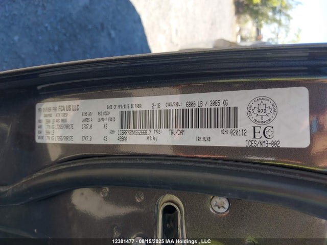 1C6RR7GM0GS266817 RAM 1500