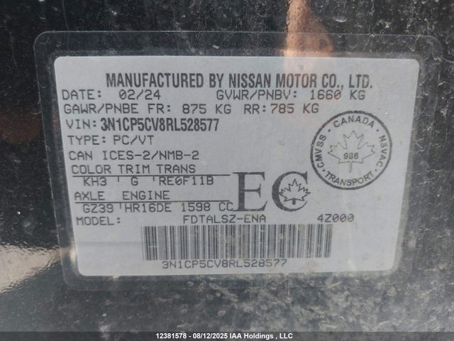 3N1CP5CV8RL528577 Nissan Kicks