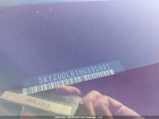 5XYZUDLB1HG395991 Hyundai gdi theta ii