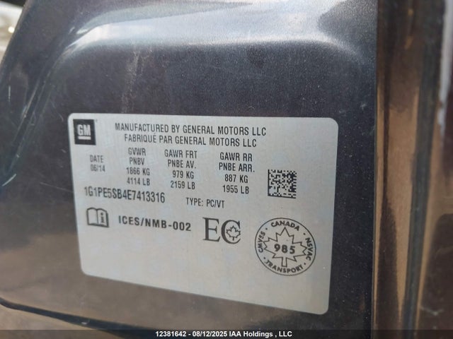 1G1PE5SB4E7413316 Chevrolet LUV