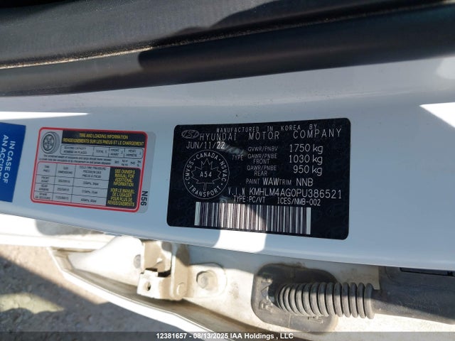 KMHLM4AG0PU386521 Hyundai mpi nu pe