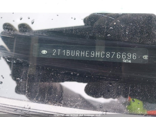 2T1BURHE9HC876696 Toyota 2zr-fe