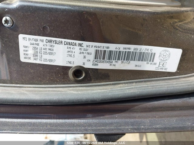 Dodge Grand Caravan 2014 2C4RDGBG0ER349560 Image 9