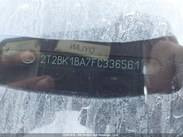 Lexus 2gr-fe 2015 2T2BK1BA7FC336561 Image 9