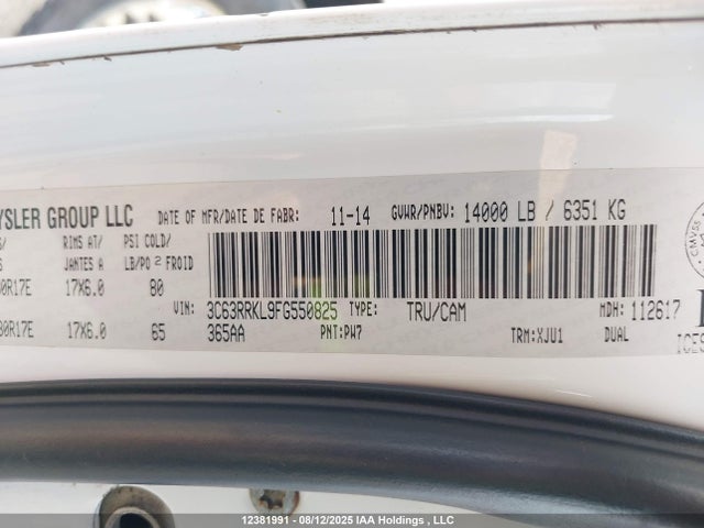 RAM 3500 2015 3C63RRKL9FG550825 Image 9