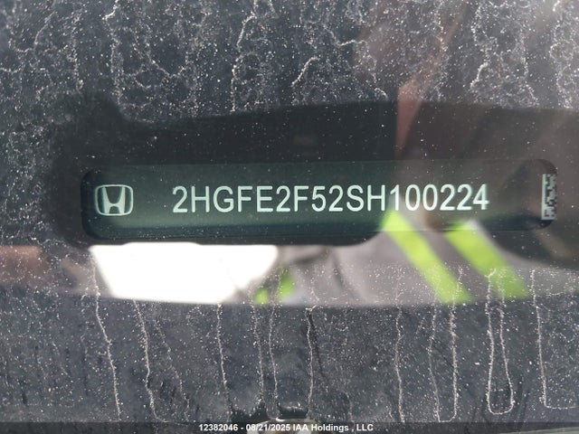 2HGFE2F52SH100224 Honda k20c9