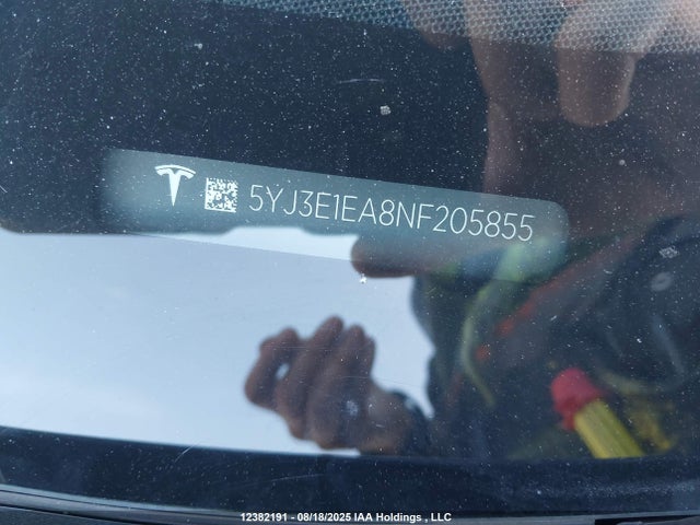 Tesla MODEL 3 2022 5YJ3E1EA8NF205855 Image 18