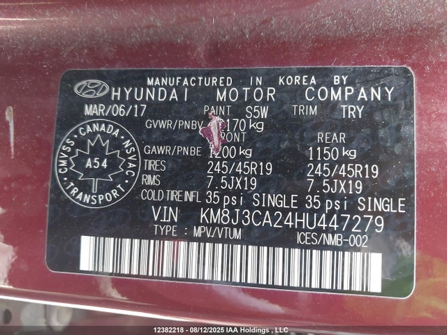 KM8J3CA24HU447279 Hyundai t-gdi gamma