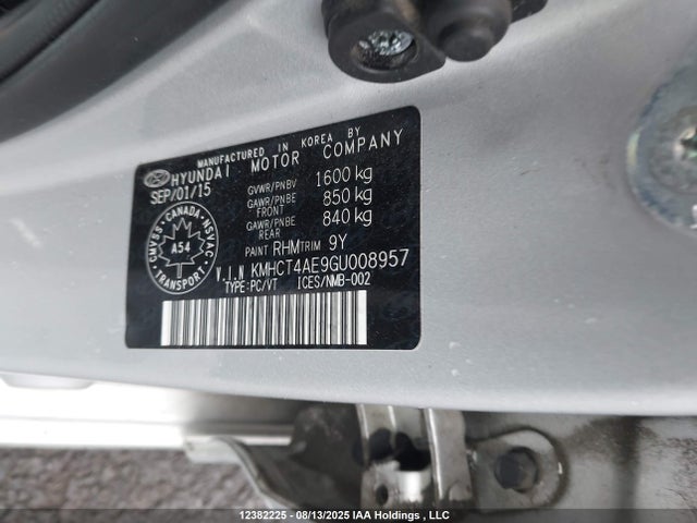 Hyundai dohc gdi gamma 2016 KMHCT4AE9GU008957 Image 18