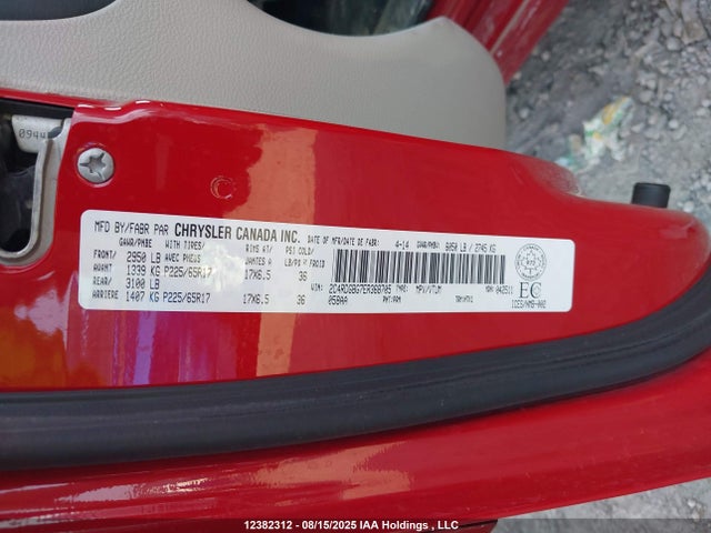 2C4RDGBG7ER368705 Dodge Grand Caravan