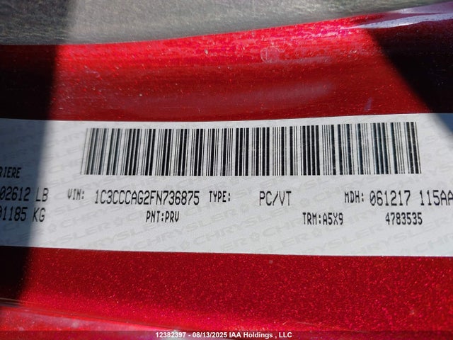 1C3CCCAG2FN736875 Chrysler 200
