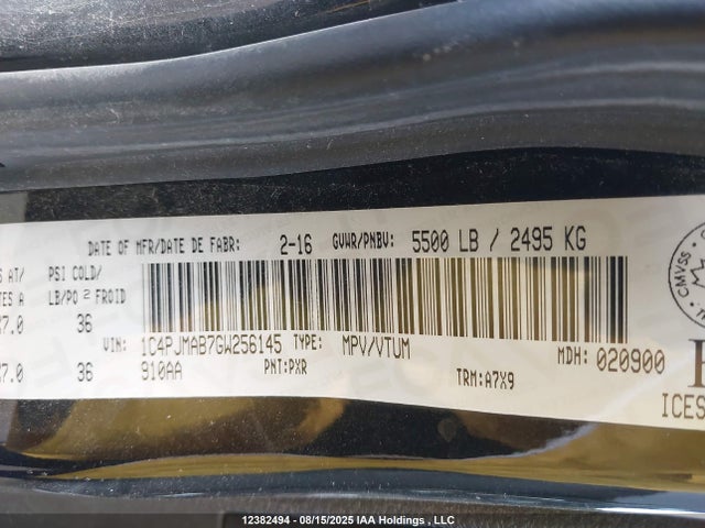 1C4PJMAB7GW256145 Jeep 2016