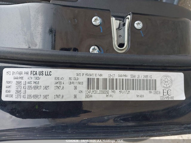 1C4PJMCB1JD592292 Jeep Cherokee