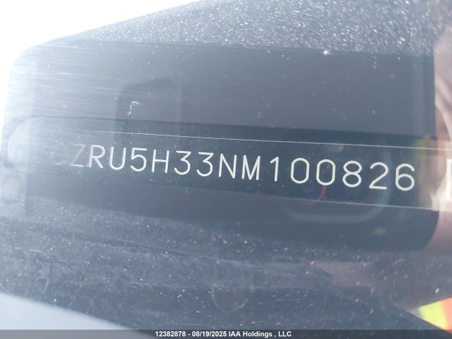 3CZRU5H33NM100826 Honda r18z9