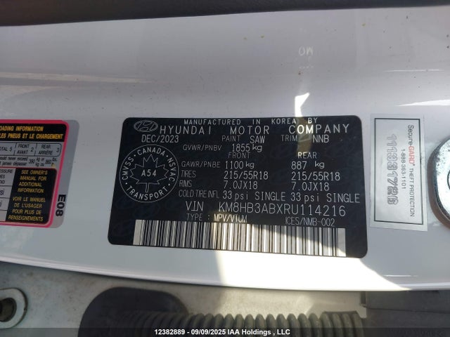 KM8HB3ABXRU114216 Hyundai mpi nu pe