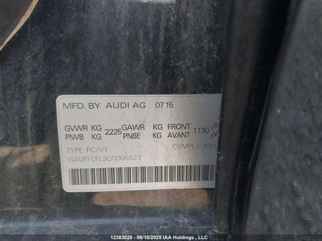 Audi 2016 2016 WAUFFCFL3GN005523 Image 18
