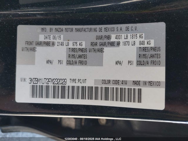 3MZBM1U72FM232029 Mazda pe