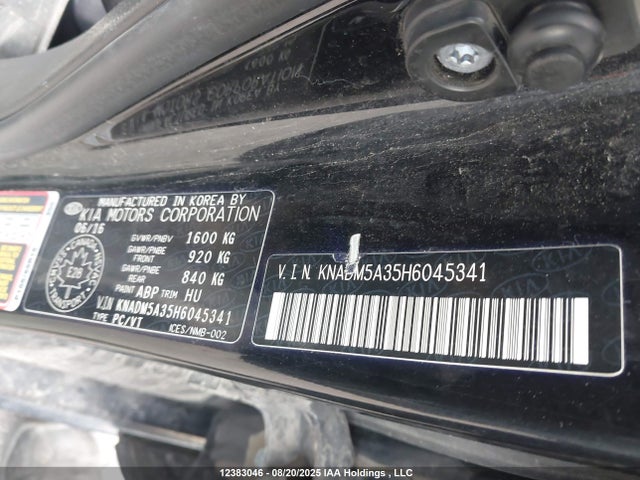 KIA Rio 2017 KNADM5A35H6045341 Image 9