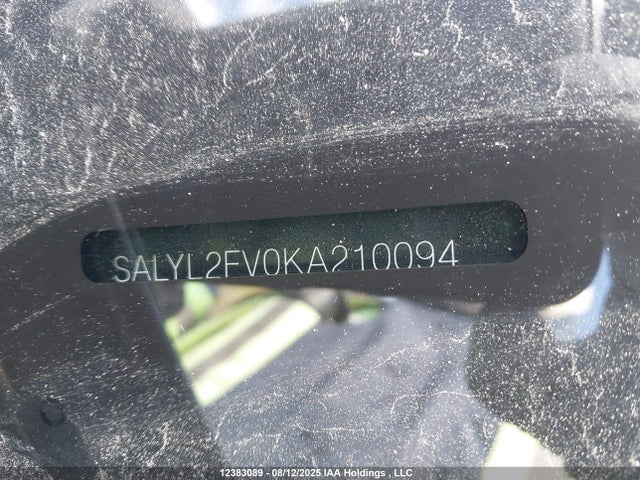SALYL2FV0KA210094 Land Rover RANGE ROVER VELAR