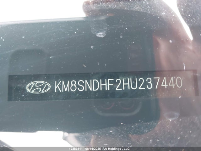 KM8SNDHF2HU237440 Hyundai gdi lambda ii