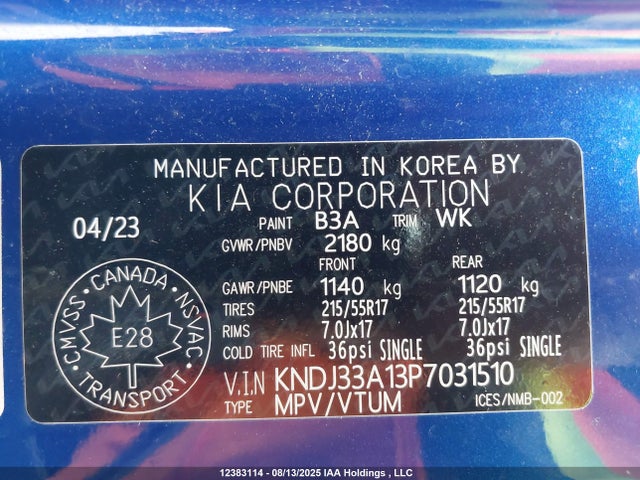 KNDJ33A13P7031510 KIA Soul