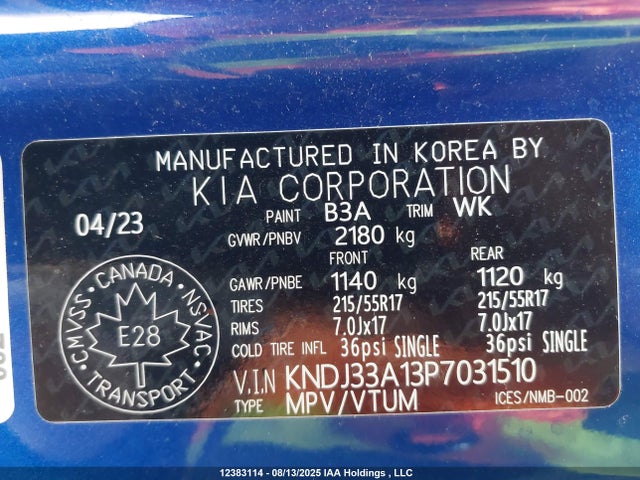 KNDJ33A13P7031510 KIA Soul