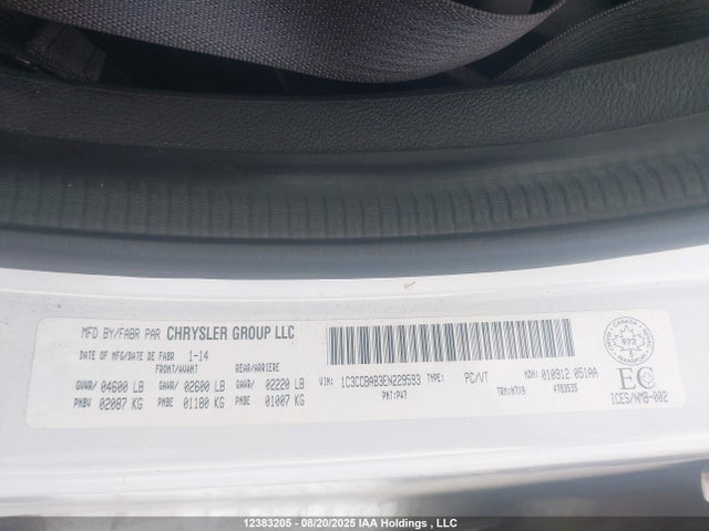 1C3CCBAB3EN229593 Chrysler 200