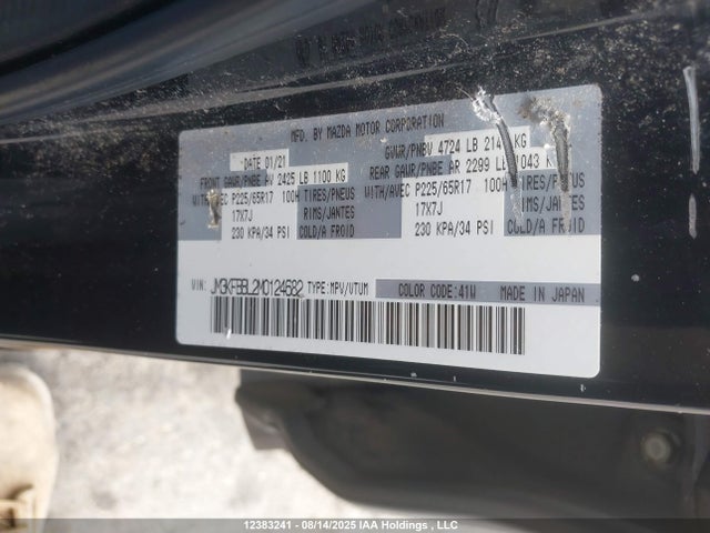 JM3KFBBL2M0124682 Mazda py