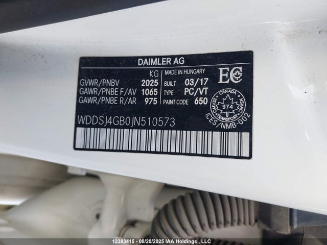 Mercedes-Benz CLA-Class 2018 WDDSJ4GB0JN510573 Image 9