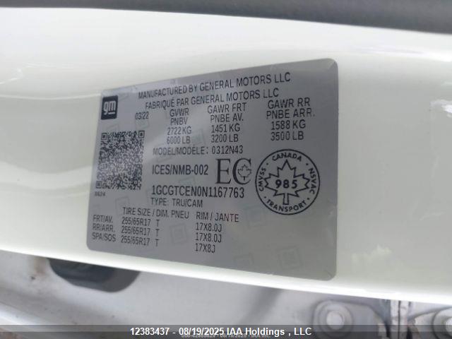 1GCGTCEN0N1167763 Chevrolet lgz