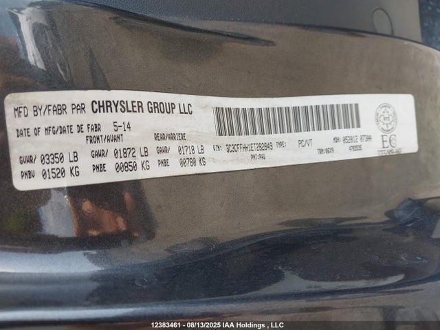 Fiat 500 2014 3C3CFFHH1ET282849 Image 9