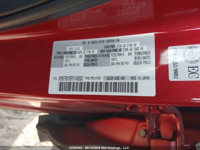 Mazda pyud 2023 JM3KFBCM3P0145620 Image 9