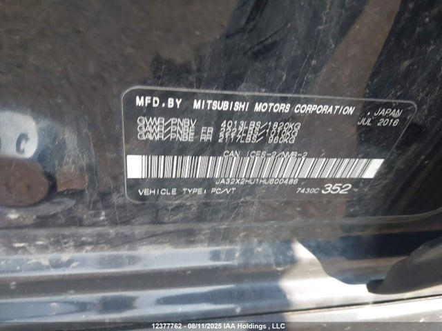 JA32X2HU1HU600486 Mitsubishi 2.0 dohc mivec