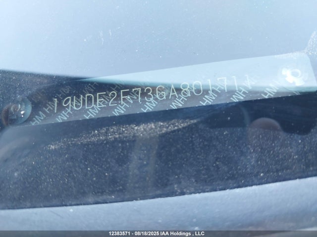 Acura k24v7 2016 19UDE2F73GA801711 Image 9
