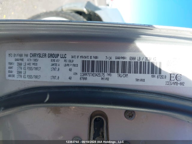 RAM 1500 2014 1C6RR7STXES425175 Image 18