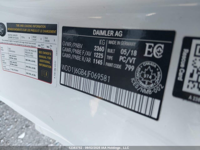 Mercedes-Benz m276 2018 WDD1J6GB4JF069581 Image 9