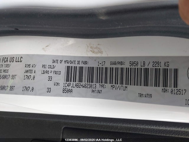 Jeep 2017 2017 1C4PJLAB2HW623013 Image 18