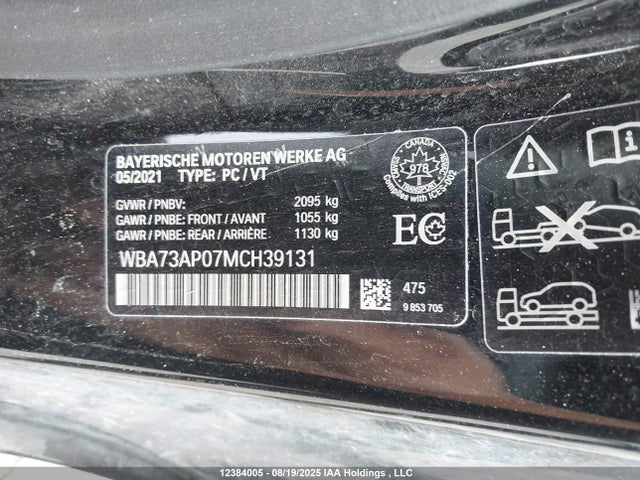 BMW 430I 2021 WBA73AP07MCH39131 Image 9