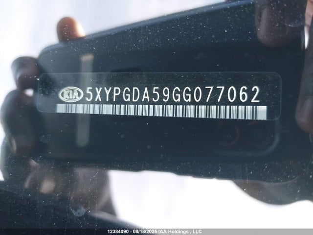 5XYPGDA59GG077062 KIA dohc gdi lambda ii