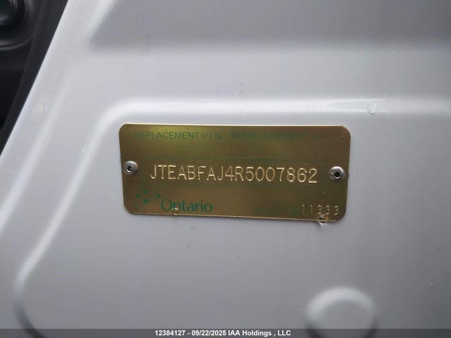 JTEABFAJ4R5007862 Toyota t24a-fts