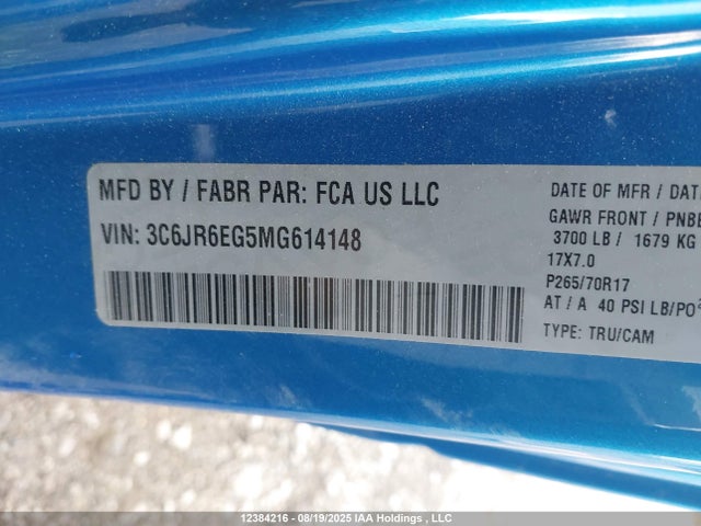3C6JR6EG5MG614148 RAM 1500