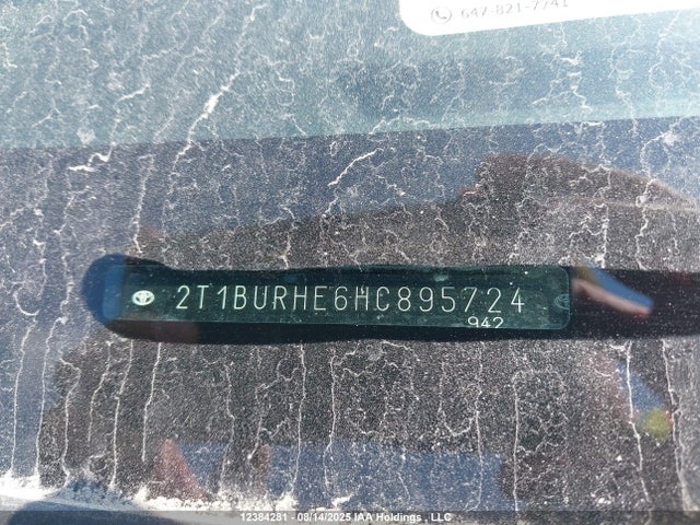 2T1BURHE6HC895724 Toyota 2zr-fe