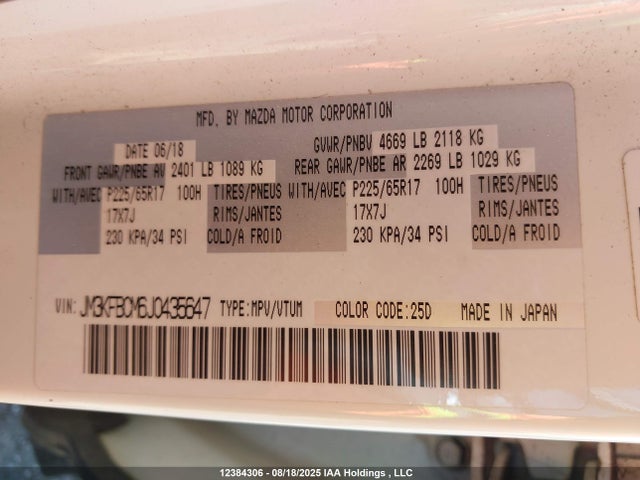 Mazda py cylinder deactivation 2018 JM3KFBCM6J0435647 Image 9